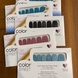 Color Street Nail Polish Strips NEW - 5 Sets